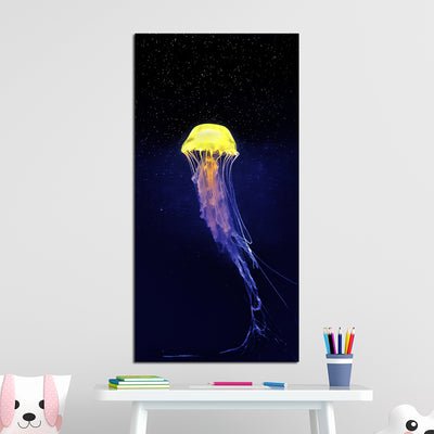 Jellyfish Print Canvas Wall Painting