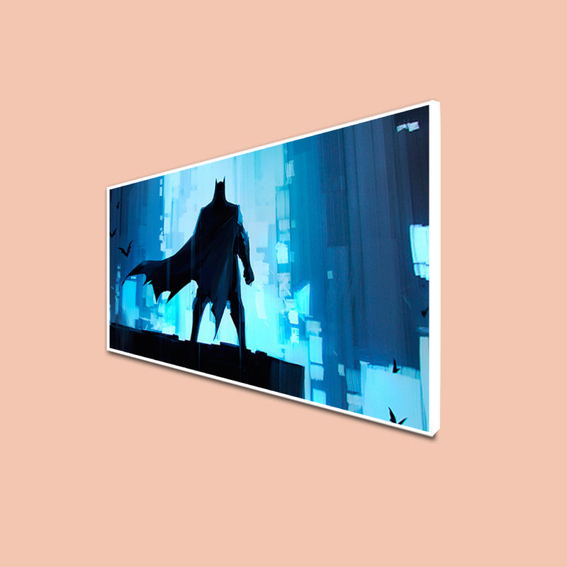 Batman Abstract Canvas Floating Frame Wall Painting
