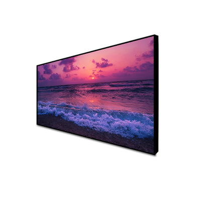 Beautiful Beach View Canvas Floating Frame Wall Painting