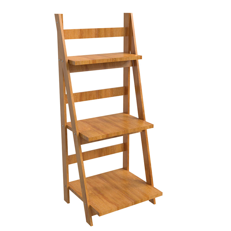 3 Tier Wooden Planter Stand With Shelves