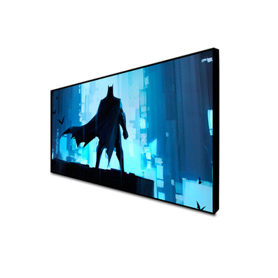Batman Abstract Canvas Floating Frame Wall Painting