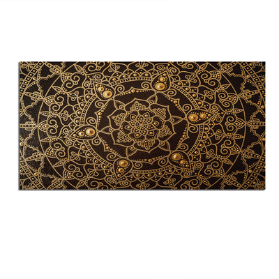 Golden Mandala Art Canvas Wall Painting