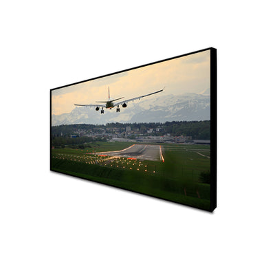 Airplane Canvas Floating Frame Wall Painting