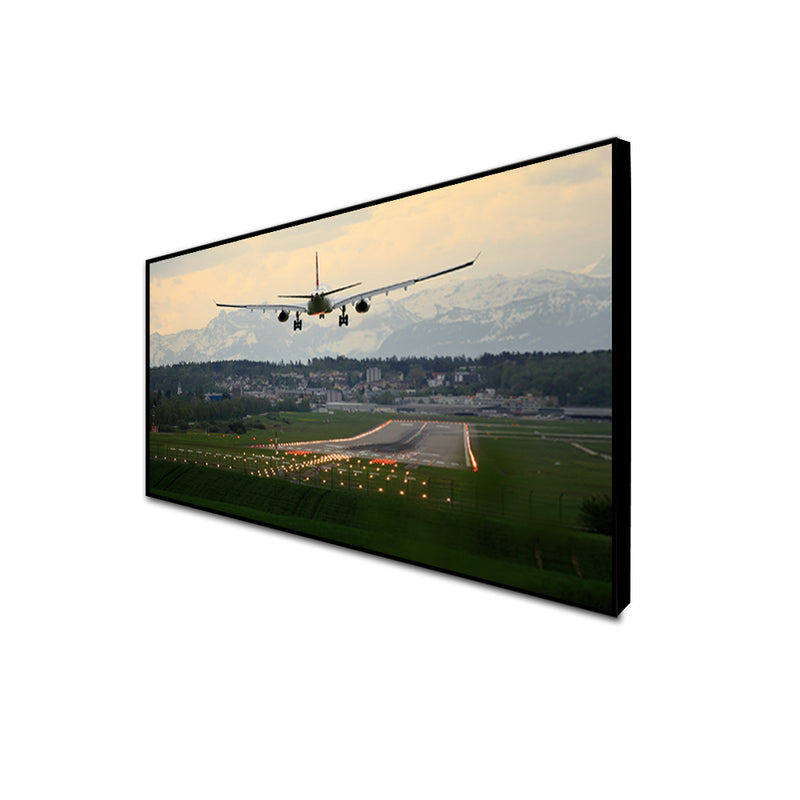 Airplane Canvas Floating Frame Wall Painting