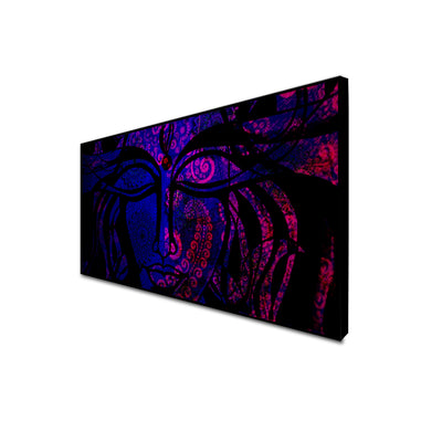 Lord Shiva Mandala Floating Frame Canvas Wall Painting
