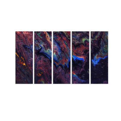 Contemporary Abstract Canvas Wall Painting - With 5 Panel