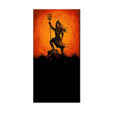 Lord Shiva Fictional Art Canvas Wall Painting