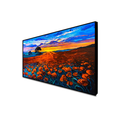 Flower Red Rose Canvas Wall Painting