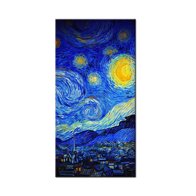 DECORGLANCE Blue Waves Modern Art Abstract Canvas Wall Painting