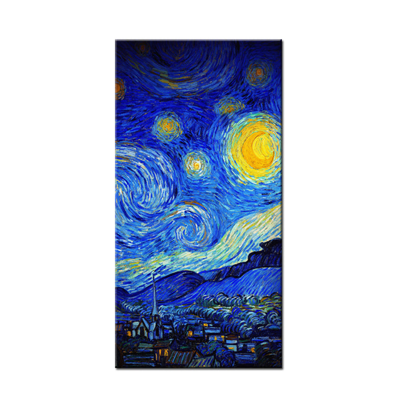 DECORGLANCE Blue Waves Modern Art Abstract Canvas Wall Painting