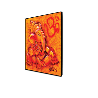 Ganpati Floating Canvas Wall Painting