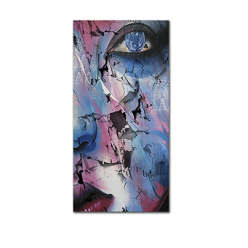 Abstract Broken Face Canvas Wall Painting