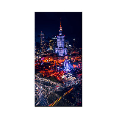 City On Night  Canvas Wall Painting