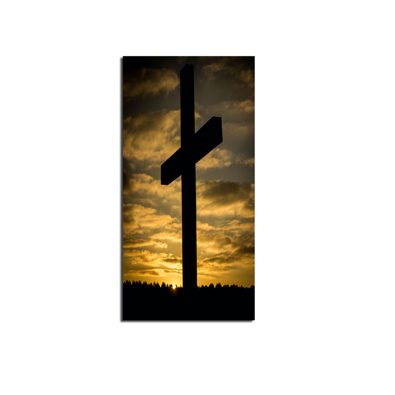 Jesus Cross Sunrise View Canvas Wall Painting