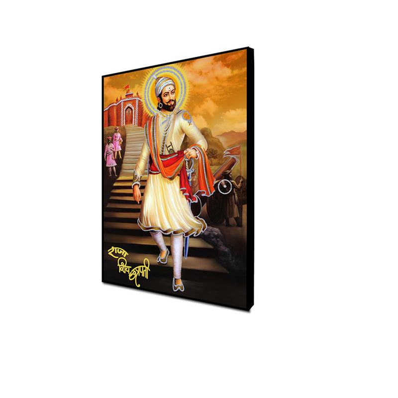 Chhatrapati Shivaji Floating Canvas Wall Painting