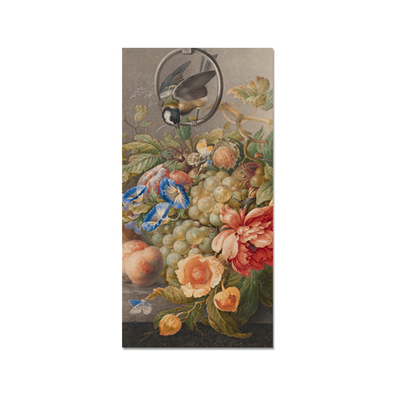 Fruits With Flowers & Bird Canvas Wall painting