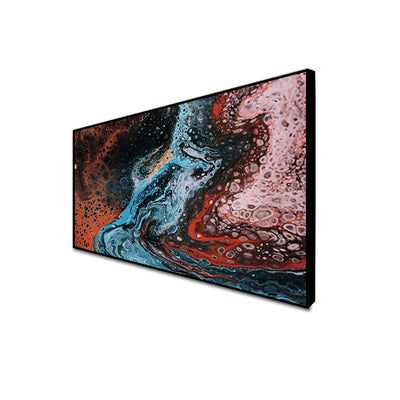 Fluid Abstract Canvas Floating Frame Wall Painting