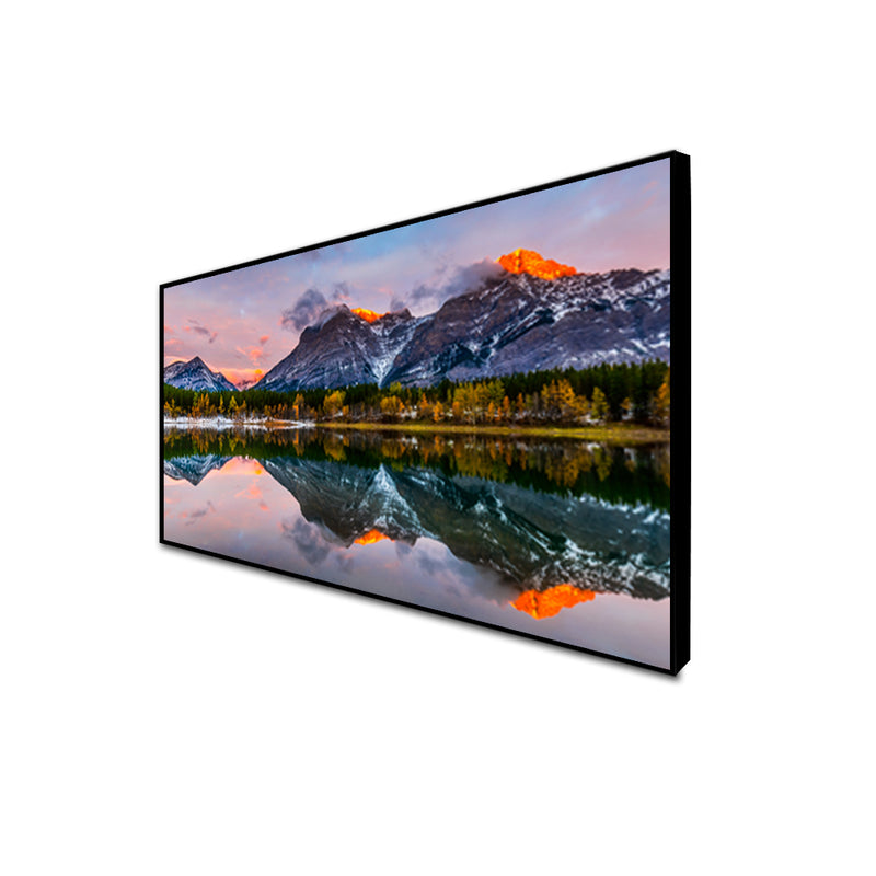 Colorful Weather Mountain Floating Frame Canvas Wall Painting