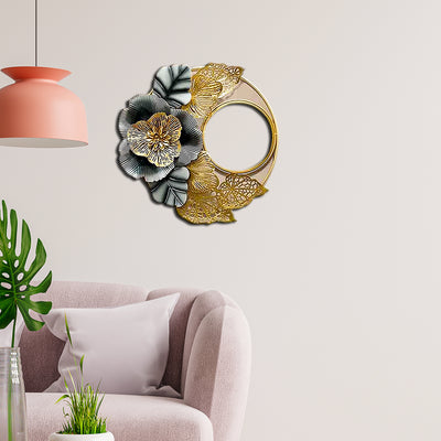 Flower's rounded Large Metal Wall Art