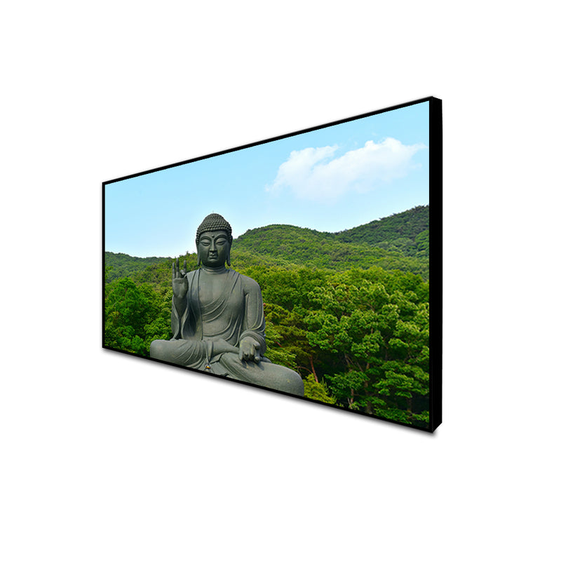 Buddha Statue Floating Frame Canvas Wall Painting