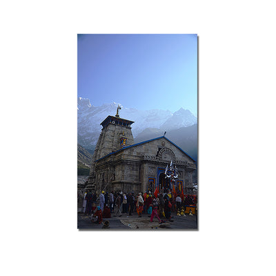 Kedarnath Temple Canvas Wall Painting