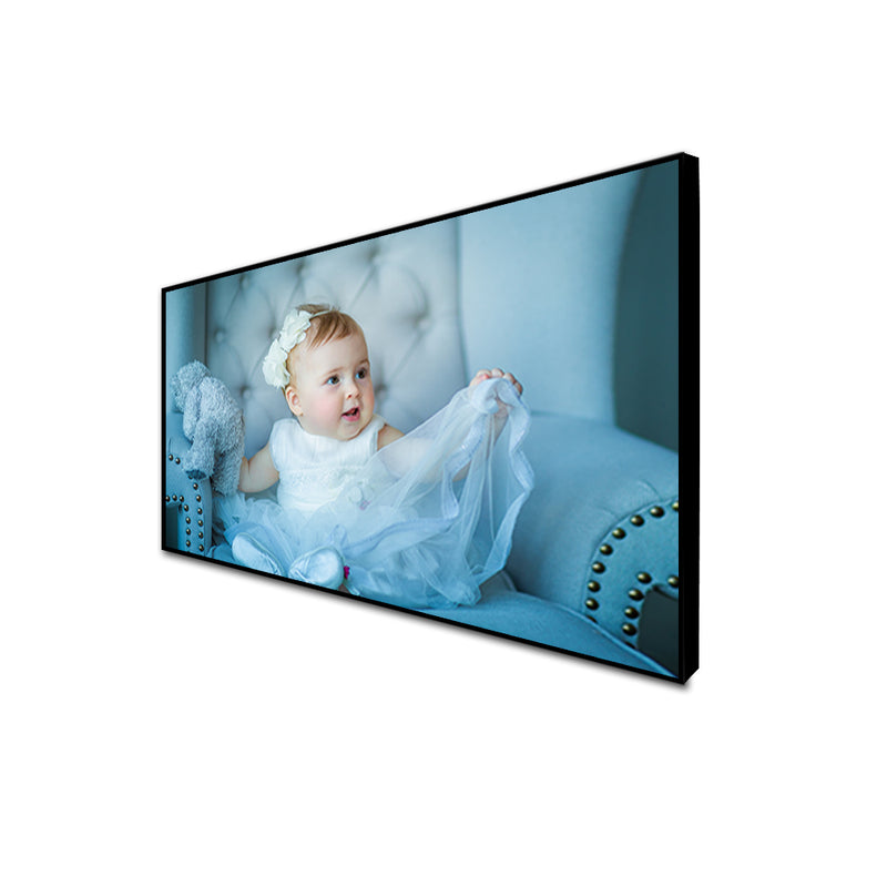 Cute Baby Girl Floating Frame Canvas Wall Painting