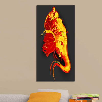 Illustration Ganesha Canvas Wall Painting