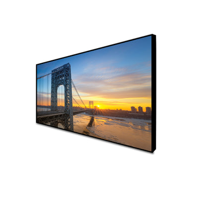 Golden Gate Bridge During Sunset Floating Canvas Wall Painting