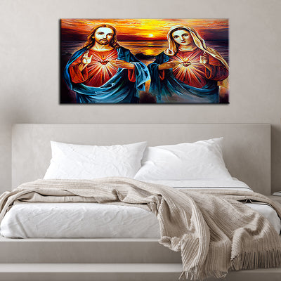 Jesus and Mary Canvas Wall Painting