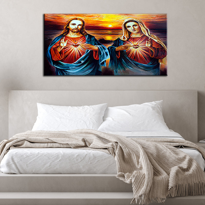 Jesus and Mary Canvas Wall Painting