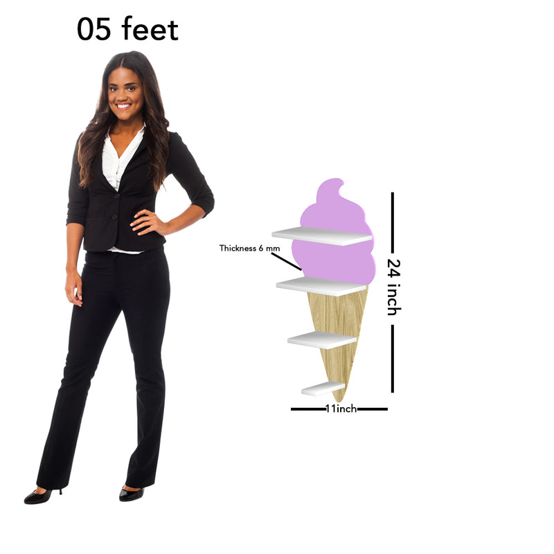 Ice-Cream Shape Kids Wall Shelves