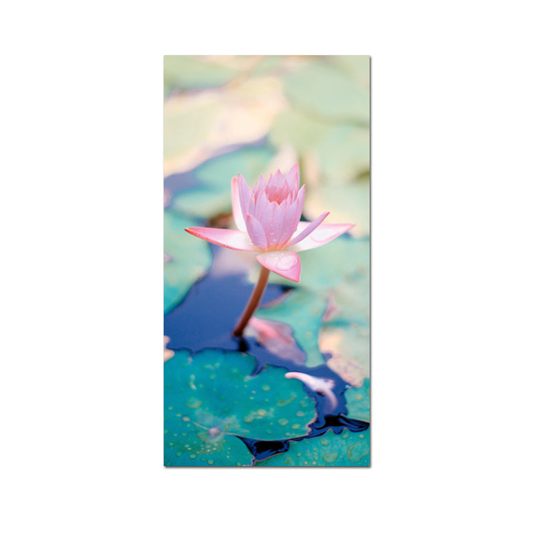 Misty Rain Lotus Canvas Wall Painting