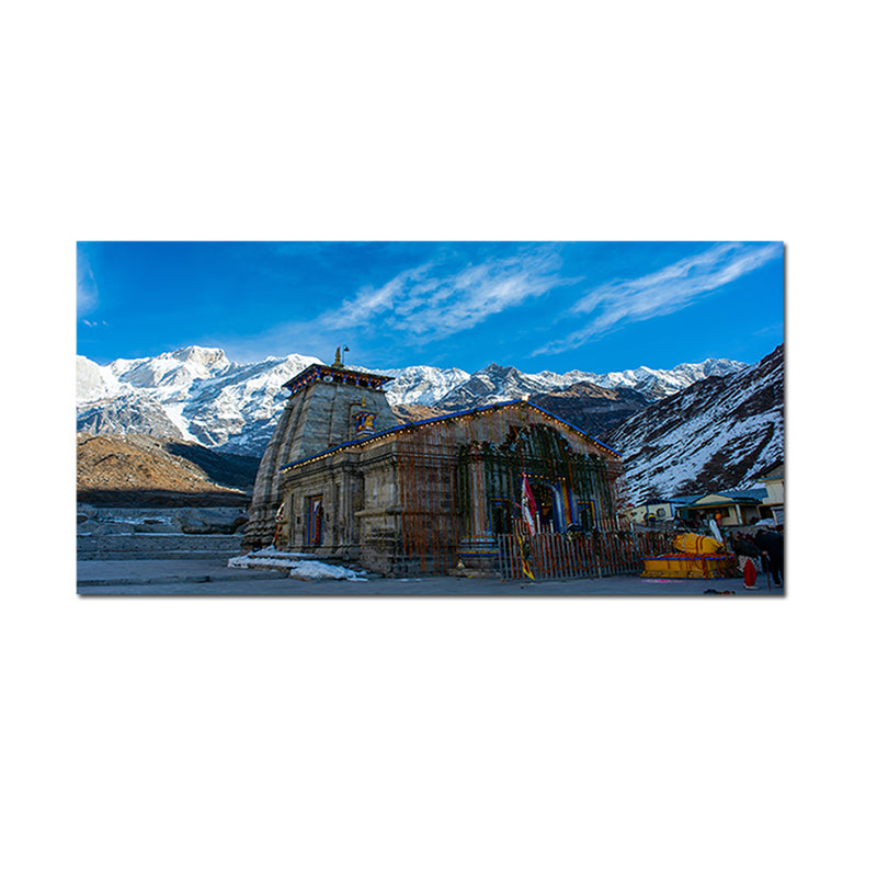 Kedarnath Temple Canvas Wall Painting