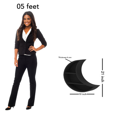 Moon Backlit Wood Wall Kids Shelf