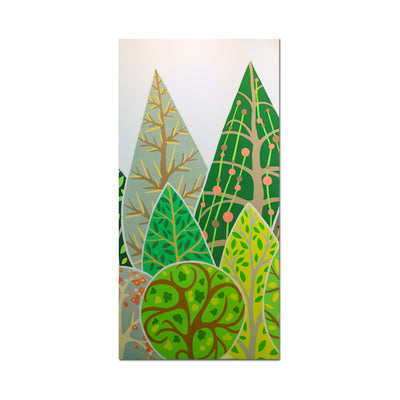 Illustration Tree Canvas Wall Painting