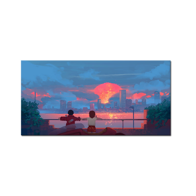 Couple Illustration Canvas Wall Painting