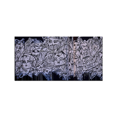 Modern Art Face Canvas Wall Painting