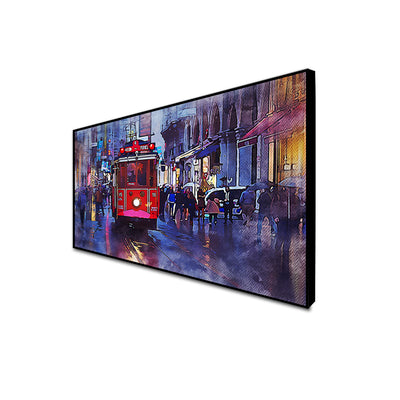 France View Canvas  Floating Frame Wall Painting