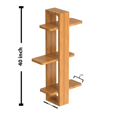Oak Finish Alex Wooden Hanging Planter