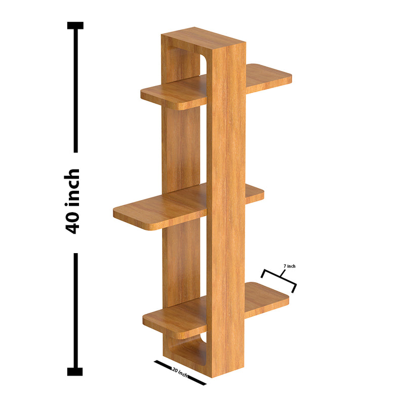 Oak Finish Alex Wooden Hanging Planter