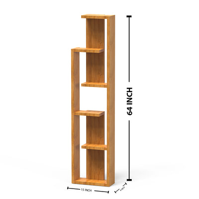 Oak Finish Wooden Giza Planter Stand