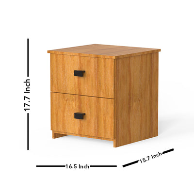 Kosmo Premium bed side table with oak wooden Finish