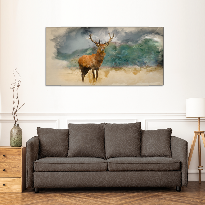 Beautiful Deer Canvas Wall Painting