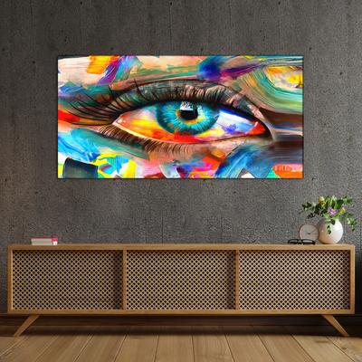 Abstract Colorful Eye Canvas Wall Painting
