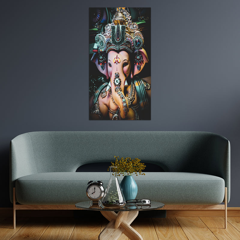 Lord Ganesha Canvas Wall Painting