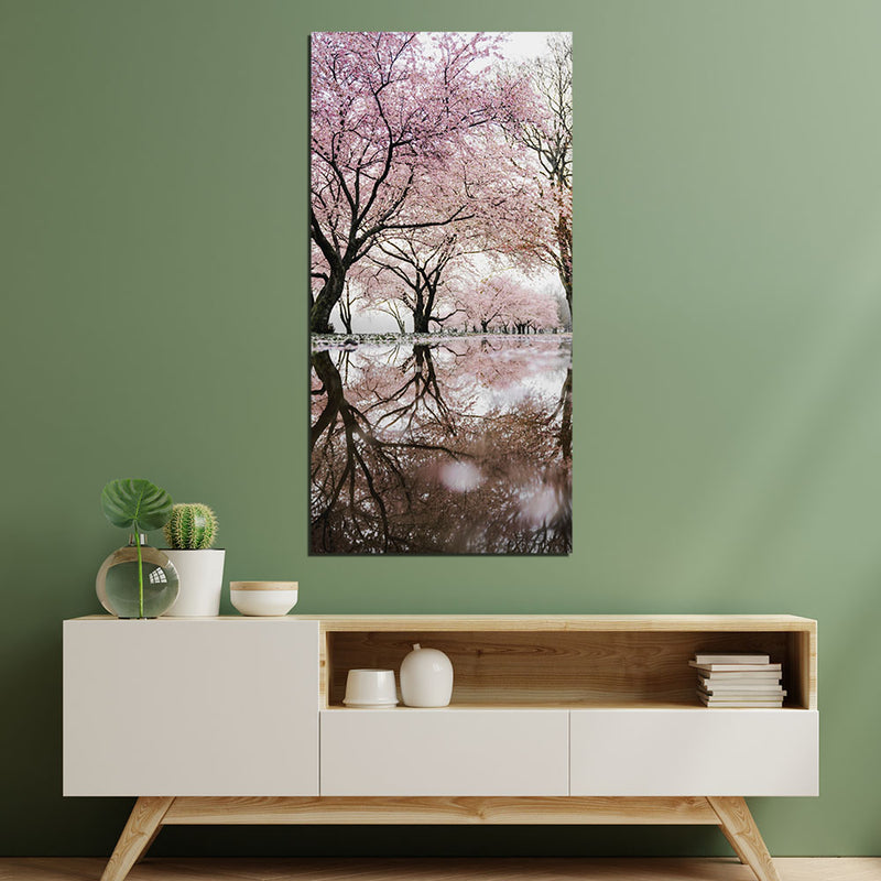 Cherry Blossom Tree Print On Canvas Wall Painting