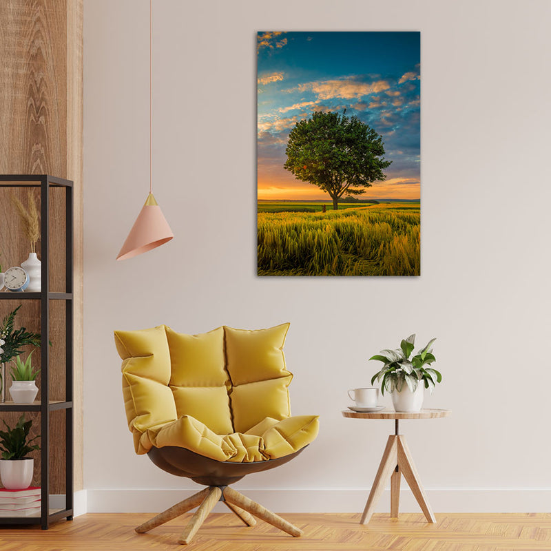 Beautiful Sunset Nature Canvas Wall Painting