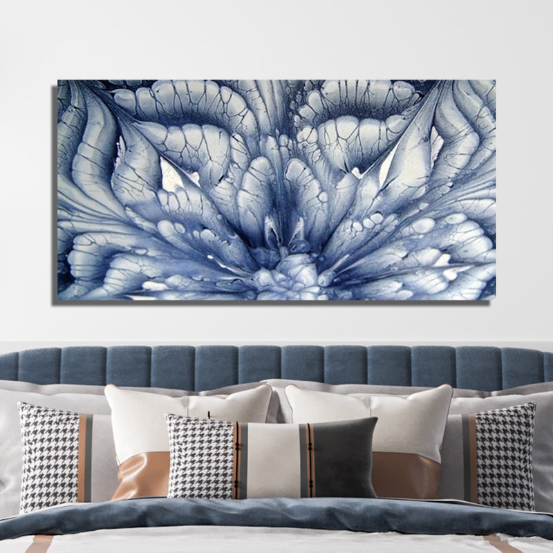 Acrylic Pour Flower Abstract Print Wall Painting