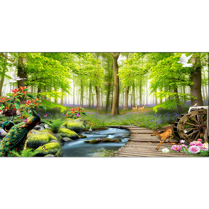 Beautiful Forest Scenery Canvas Wall Painting