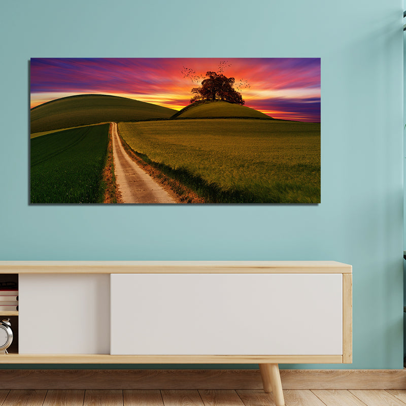 Colorful Sunset View Canvas Wall Painting